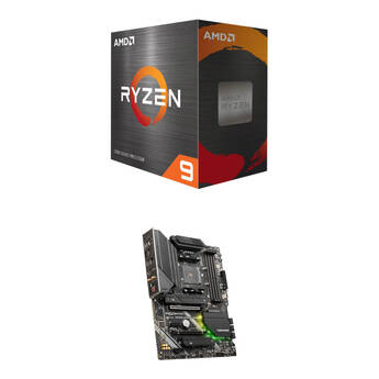 AMD Ryzen 9 5900XT 3.3 GHz 16-Core AM4 Processor Kit with MSI MAG B550 TOMAHAWK MAX WIFI AM4 ATX Motherboard
