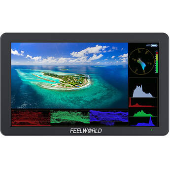 FeelWorld T6 6" 4K HDMI Monitor with ANP75 Battery and AMC5 Bag