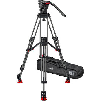 Sachtler FSB 16T Mk II System with CF-100ENG 2CF Carbon Fiber Tripod Legs and Mid-Level Spreader