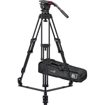 Sachtler FSB 18T Mk II System with DA-100 ENG 2D Aluminum Tripod Legs and Ground Spreader