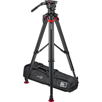 Sachtler aktiv 18T System with flowtech 100 MS and Mid-Level Spreader