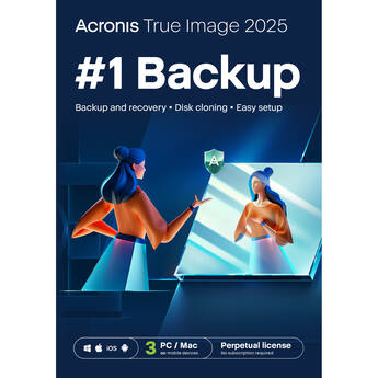 Acronis True Image 2025 (3 Windows or Mac License, Download)