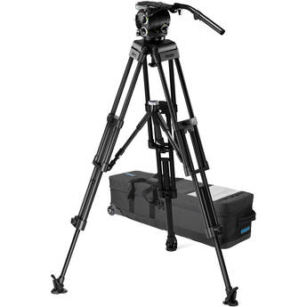 Vinten 3880-3 Aluminum EFP Tripod System with Versine 240 Fluid Head and Mid-Level Spreader