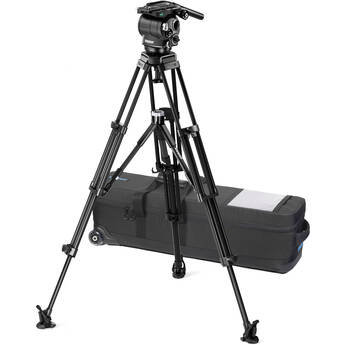 Vinten 3821-3 Aluminum ENG Tripod System with Versine 240 Fluid Head and Mid-Level Spreader