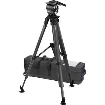 Vinten flowtech 100 Tripod System with Versine 240 Fluid Head and Mid-Level Spreader
