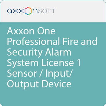AxxonSoft Axxon One Professional Fire and Security Alarm System License 1 Sensor / Input/Output Device