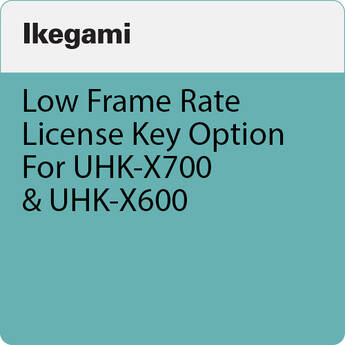 Ikegami Low Frame Rate License Key Option For UHK-X700 & UHK-X600