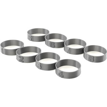 StageStrike Flexible Numbered Rings for HH Wireless Mics (8-Pack)