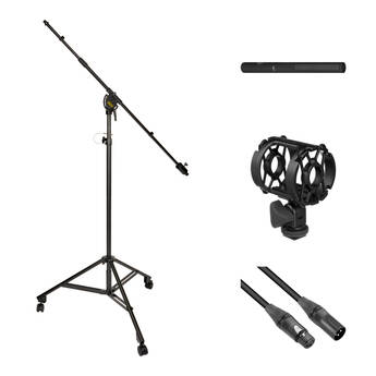 Auray MS-SB1W Studio Boom Microphone Stand Kit with Shotgun Microphone