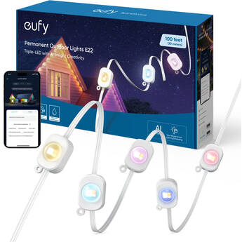 eufy Security E22 Permanent Outdoor Lights (100', White)