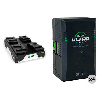 Core SWX Helix Max Smart 4-Battery Kit with Quad Charger (297Wh, B-Mount)