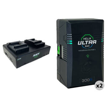 Core SWX Helix Max Smart 2-Battery Kit with Dual Charger (297Wh, B-Mount)