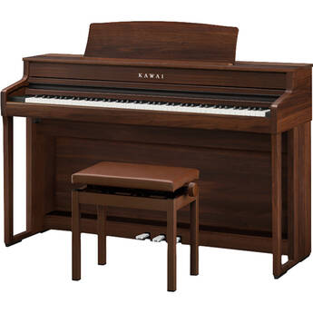 Kawai CA501 Digital Piano with Matching Bench (Mocha Walnut)
