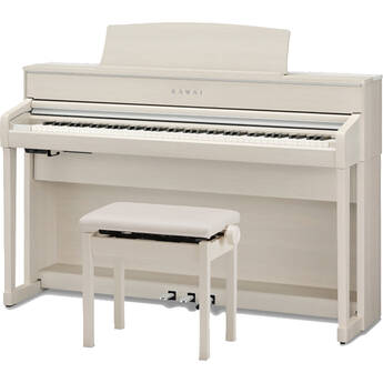 Kawai CA701 Console Digital Piano with Matching Bench (White Maple)