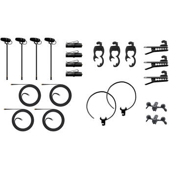 DPA Microphones 4099 CORE+ Rock Touring Kit with 4 Microphones & Accessories (Extreme SPL, Cardboard Box)
