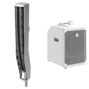 Electro-Voice EVOLVE 50M Portable 1000W Subwoofer and Column Speaker Kit with Bluetooth (White)