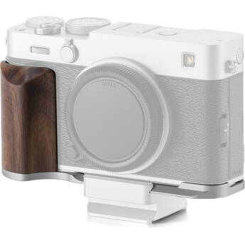 Tilta Mounting Baseplate with Wooden Grip for FUJIFILM X-E5 (Silver)