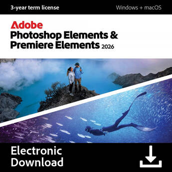 Adobe Photoshop & Premiere Elements 2026 (3-Year License, Download)