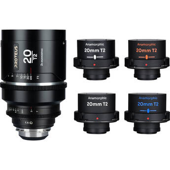 Venus Optics Laowa Proteus Flex 2x Anamorphic 20mm T2 Lens (ARRI PL/Canon EF, 4 Flare Colors)