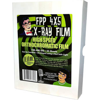 Film Photography Project Black and White X-Ray Film (4 x 5", 25 Sheets)