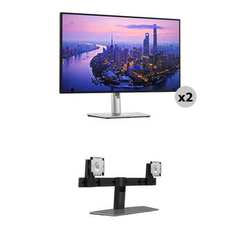 Dell Dual 27" UltraSharp 4K 120 Hz Monitor & Stand Kit