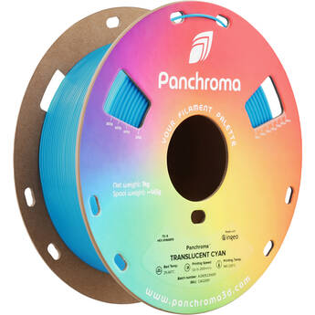 Polymaker Panchroma Translucent PLA Filament (1kg, Cyan)