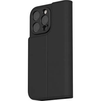 Moshi Overture Magnetic Folio Case for iPhone 16 Pro (Charcoal Black)