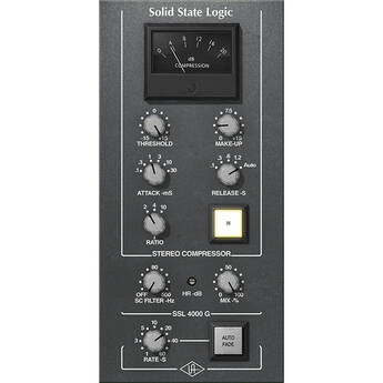 Universal Audio SSL 4000 G Bus Compressor Audio Plug-In