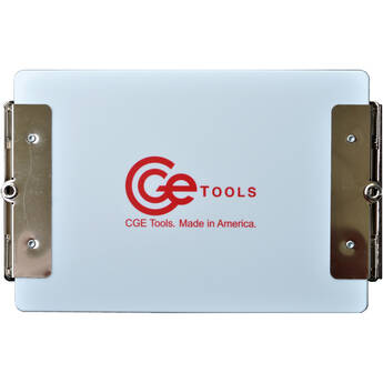CGE Tools Double Clip 9 x 6" Clipboard (White)