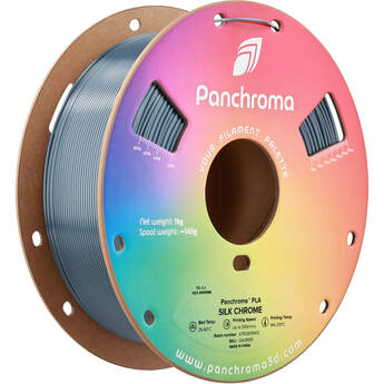 Polymaker Panchroma Silk PLA Filament (1kg, Silk Chrome)
