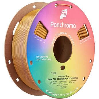 Polymaker Panchroma Dual Silk PLA Filament (1kg, Gold & Purple Sovereign)