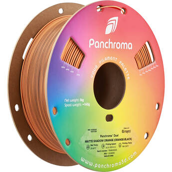Polymaker Panchroma Dual Matte PLA Filament (1kg, Orange & Black)