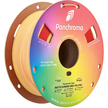 Polymaker Panchroma Dual Matte PLA Filament (1kg, Red & Yellow)
