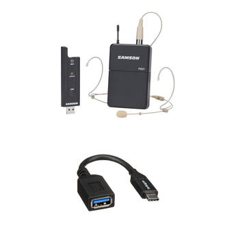 Samson XPD2 Headset USB Digital Wireless Microphone System Kit for USB Type-C Devices (2.4 GHz)