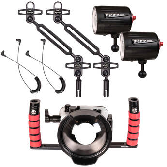 Ikelite Underwater Housing for OM System Tough TG-6 & TG-7 with Ecko Strobes Wide Angle Kit