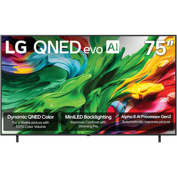 LG QNED evo AI QNED85A 75" 4K HDR Smart Mini-LED TV