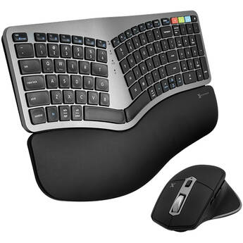 X9 Performance Bluetooth + RF Wireless Ergonomic Keyboard and Mouse Combo for 3 Devices