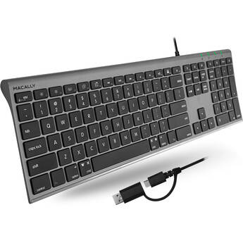 Macally Everyday Premium Keyboard for Mac (Space Gray)