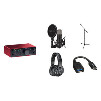 Focusrite Scarlett Solo USB-C Audio Interface RODE Starter Kit (4th Generation)