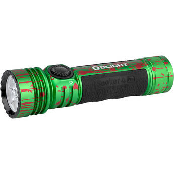 Olight Seeker 4 Pro Rechargeable LED Flashlight (Cool White LED, Zombie Green)