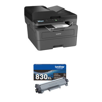 Brother DCP-L2640DW Compact Monochrome Laser Multifunction Printer with High-Yield Toner Cartridge Kit