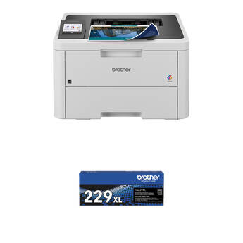 Brother Wireless HL-L3280CDW Compact Digital Color Printer with Black High-Yield Toner Kit