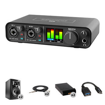 MOTU M2 USB-C Audio Interface with Mixing Kit