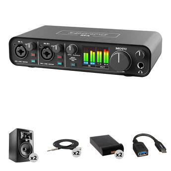 MOTU M4 USB-C Audio-MIDI Interface with Mixing Kit