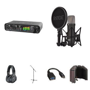 MOTU M4 USB-C Audio-MIDI Interface with Voiceover Kit