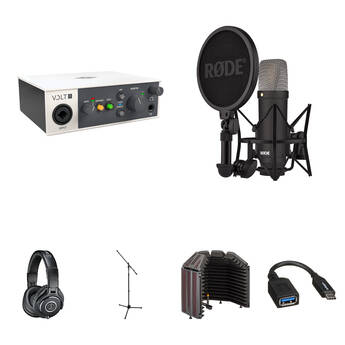 Universal Audio Volt 1 USB-C Audio/MIDI Interface with Voiceover Kit