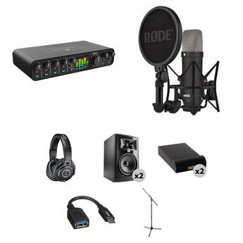MOTU M6 USB-C Audio/MIDI Interface with Home Studio Kit