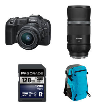 Canon EOS R8 Mirrorless Camera Wildlife Photography Kit