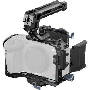 SmallRig 4183B Camera Cage Kit with V-Lock Battery Plate and Top Handle for Sony FX30/FX3