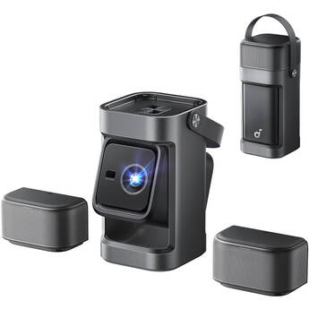 NEBULA BY ANKER P1 650-Lumen Full HD Smart Portable Projector with Detachable Wireless Speakers
